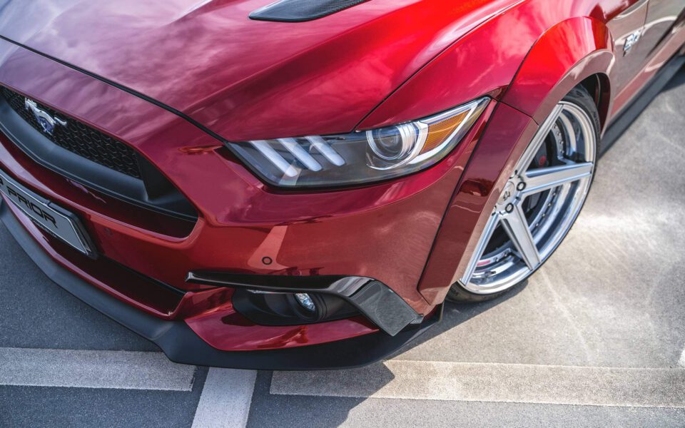 PD WB Light Lufteinlassrahmen für die originale Frontstoßstange für Ford Mustang VI [2015+]