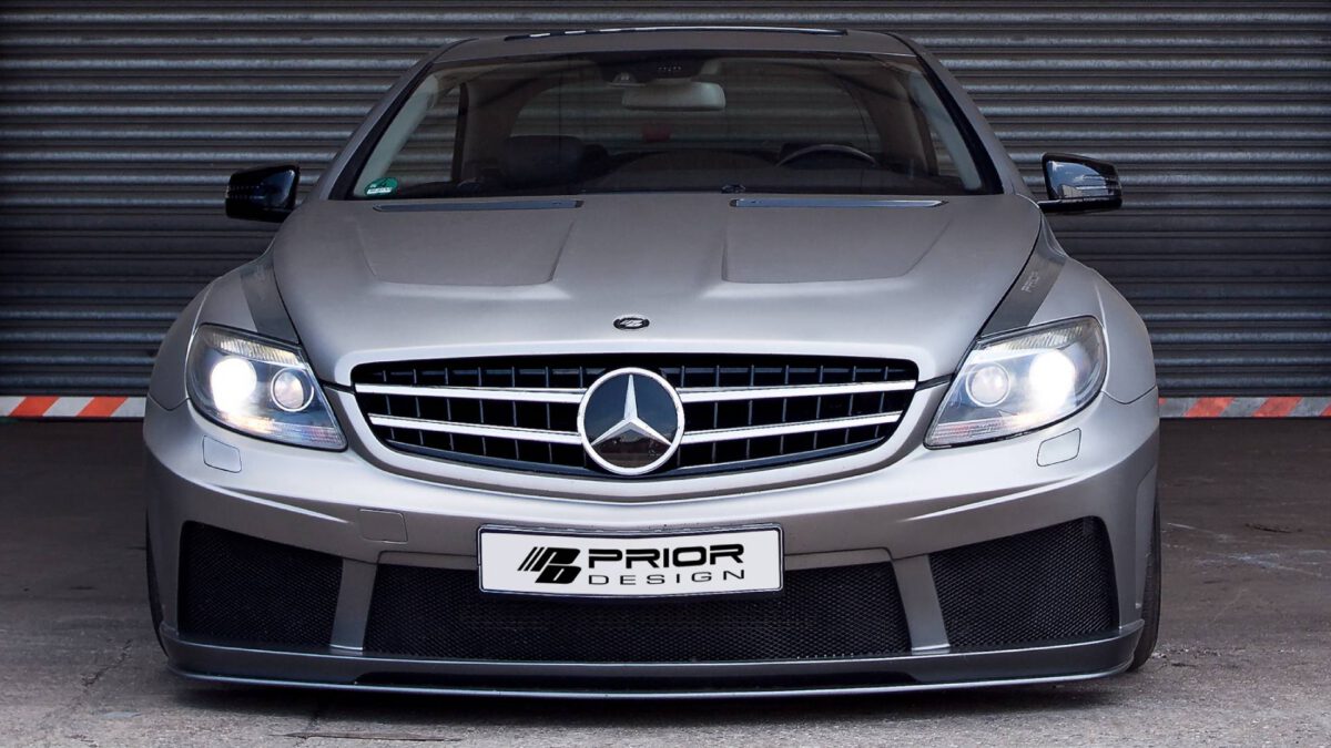 PD Black Edition V2 Frontstoßstange + Frontspoilerschwert für Mercedes CL C216