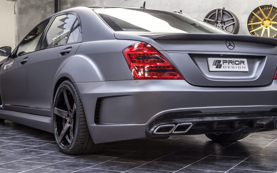 PD Black Edition V3 Heckstoßstange + Diffusor for Mercedes S-Klasse W221