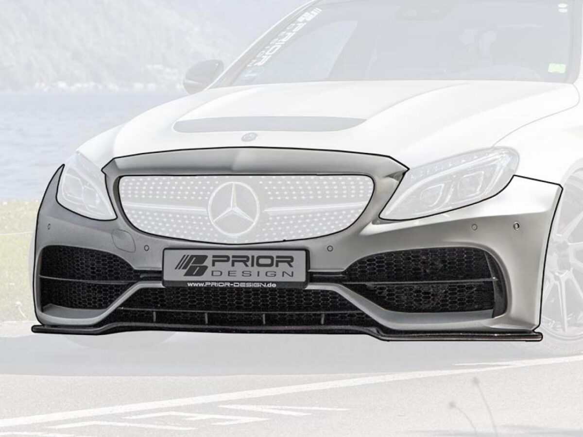 PD65CC WB Frontstoßstange inkl. Frontspoilerschwert für Mercedes C-Coupe C205