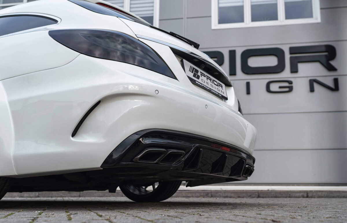 PDV4 Heckstoßstange inkl. Diffusor für Mercedes CLS X218 Shooting Brake