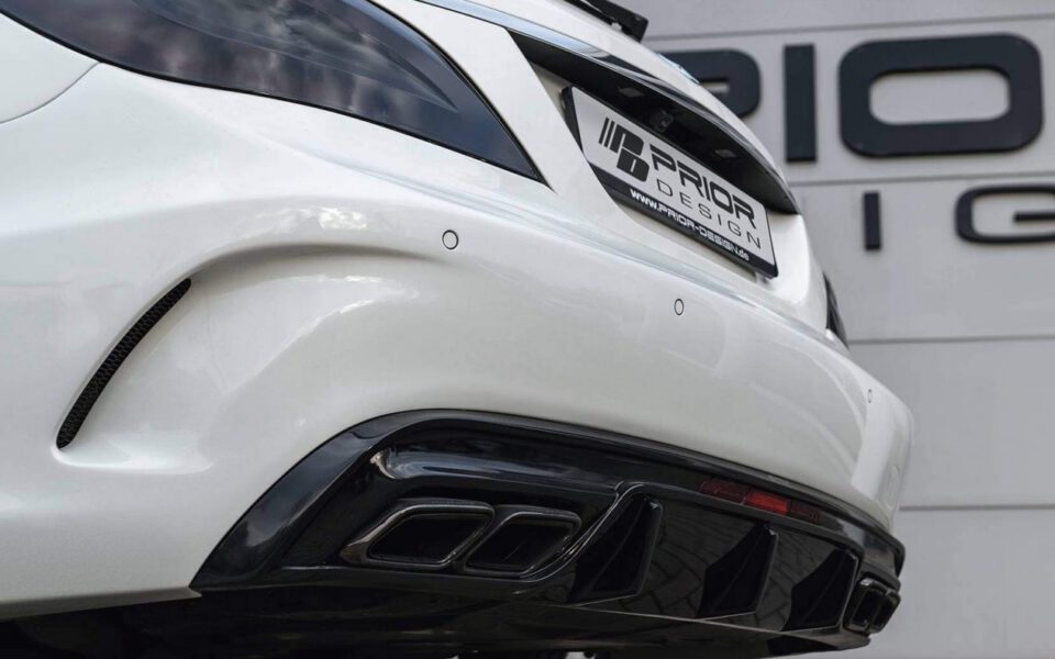 PDV4 Heckstoßstange inkl. Diffusor für Mercedes CLS X218 Shooting Brake